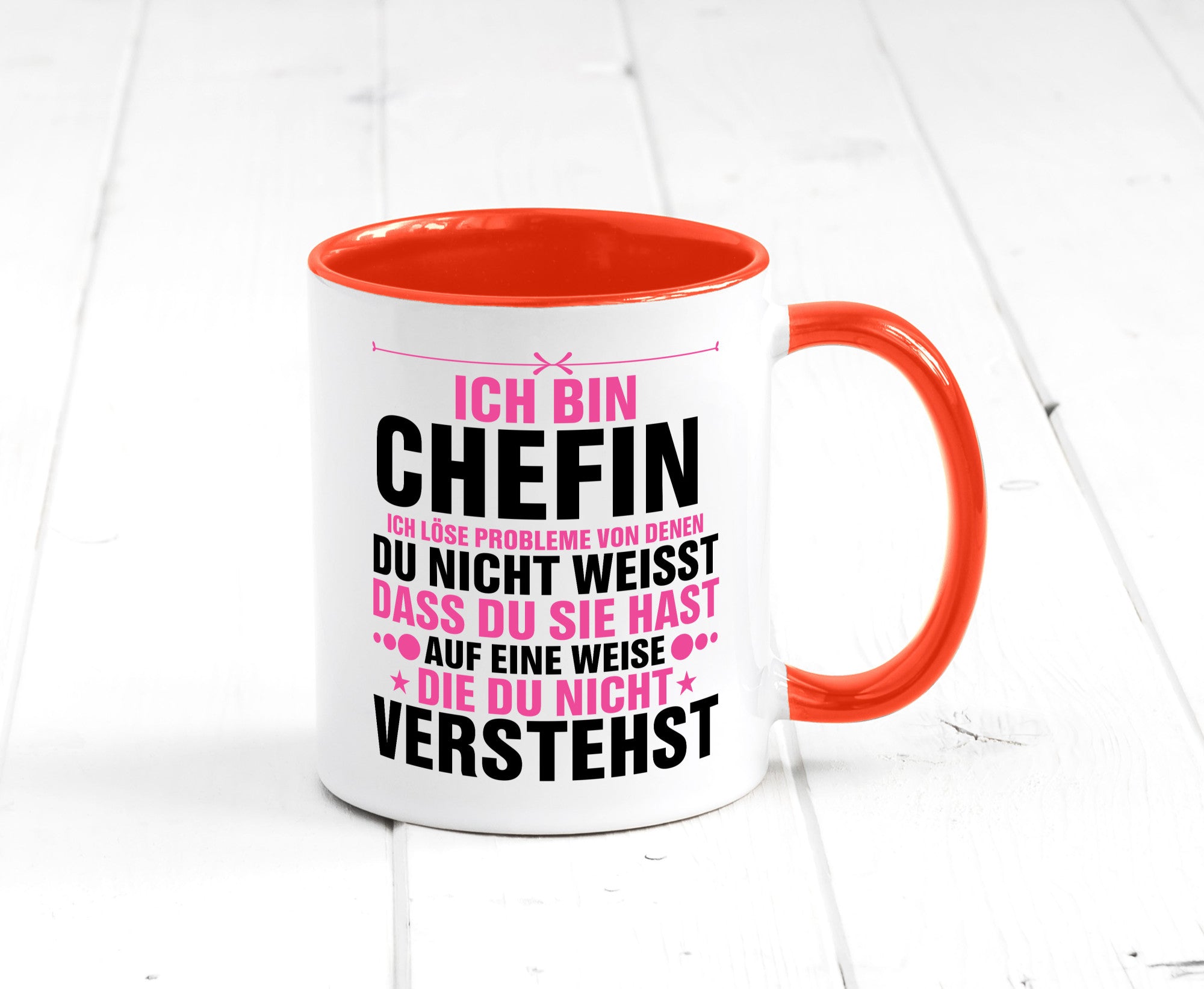 Löse Probleme: Chefin | Führungskraft Vorgesetzte lustiger Spruch Geschenk