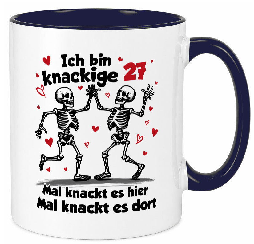 27. Geburtstag | Knackige 27 Ich bin alt v2 Humor Geschenkidee Tasse