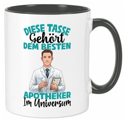 Im Universum: Apotheker | Apotheke Pharmazie Geschenkidee Humor Tasse