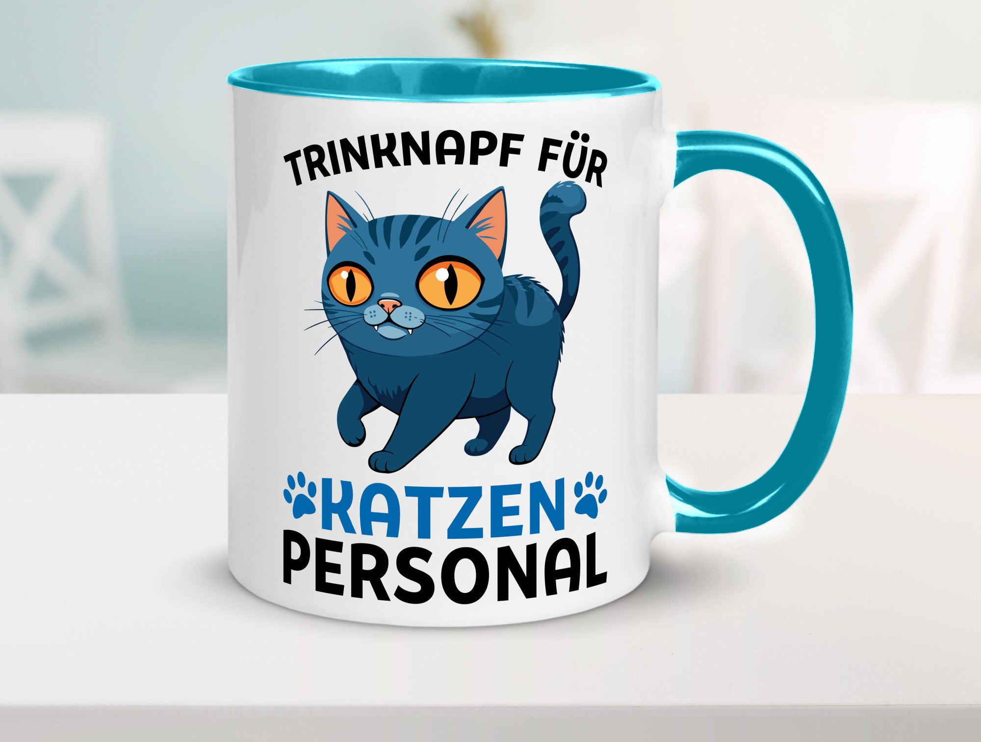 Katzen Personal | Katzenbesitzer Tasse Katze Humor vl2 Tierliebhaber