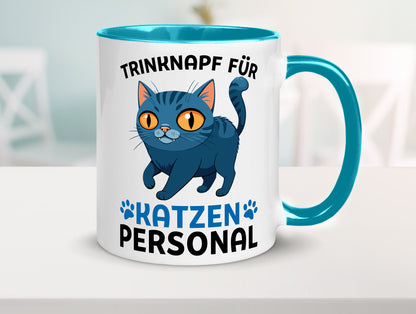 Katzen Personal | Katzenbesitzer Tasse Katze Humor vl2 Tierliebhaber