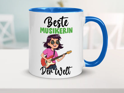 Beste Musikerin | Musik Musikantin v2 Geschenkidee Humor Tasse