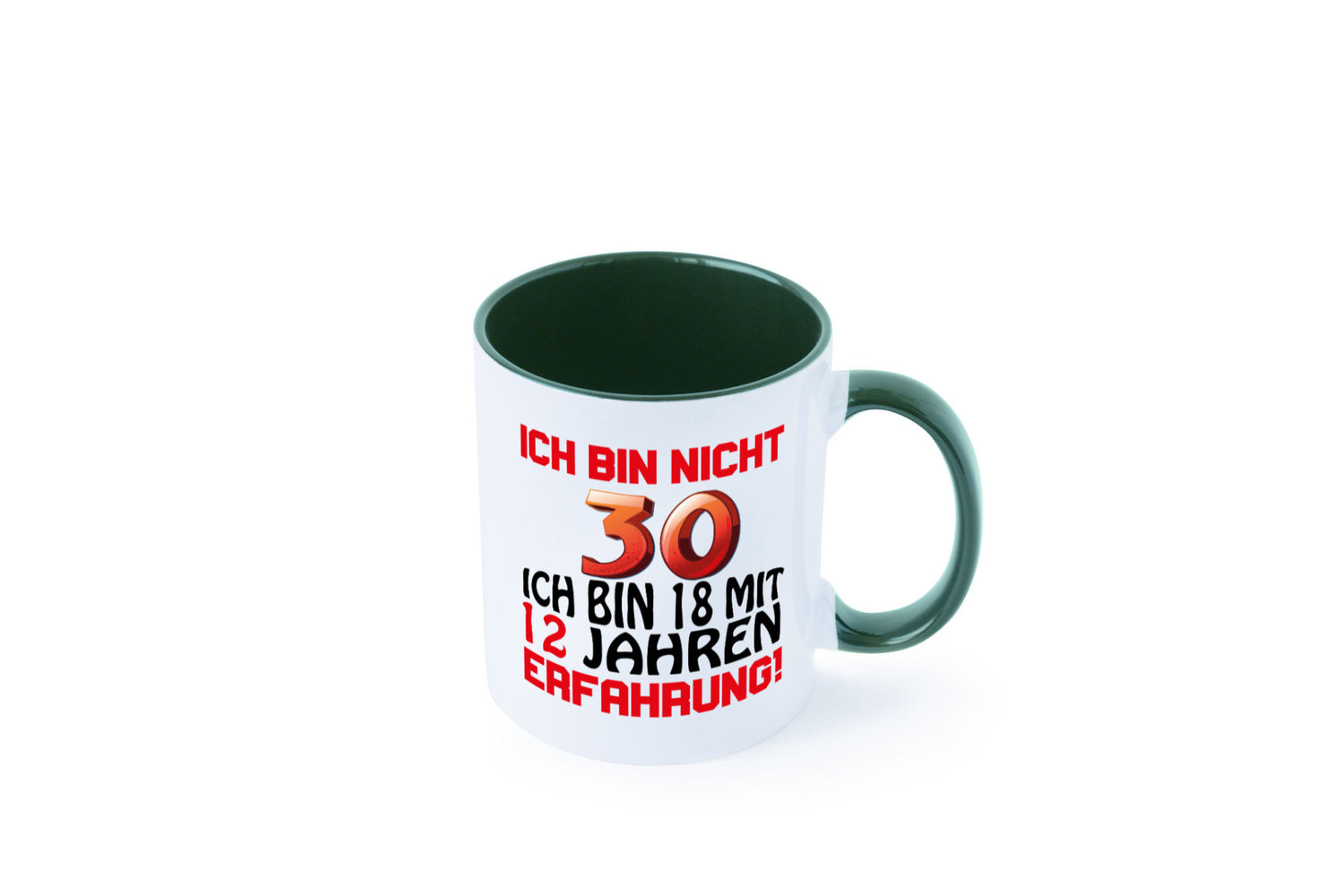 Ich bin nicht 30. lustiger Spruch Geschenk Humor Geschenkidee Tasse