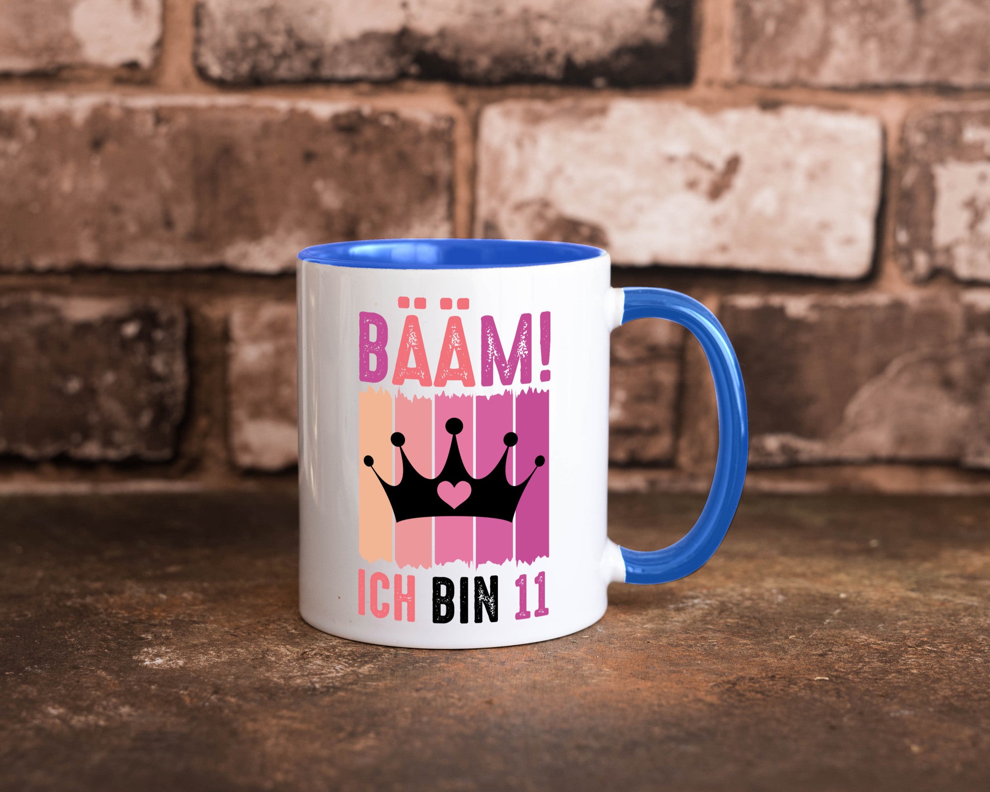 11. Geburtstag | 11 Jahre Bääm ich bin Krone Humor Geschenkidee Tasse