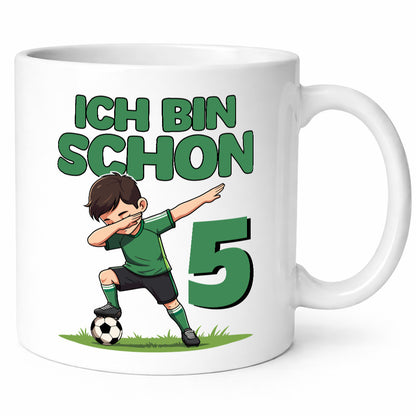 5. Geburtstag | 5 Jahre Fußballer lustiger Spruch Geschenk Geschenkidee Tasse
