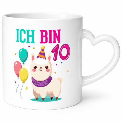 10. Geburtstag | 10 Jahre Lama Alpaka lustig Geschenkidee Geschenk Tasse