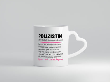 Polizistin | Spruch Beruf Polizei| lustig v2 Geschenk Arbeit Kollegen Büro