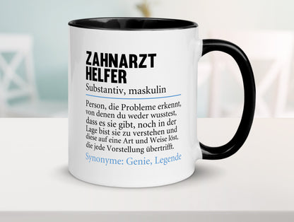 Zahnarzthelfer | Spruch Humor Zahnmedizin Geschenkidee Tasse