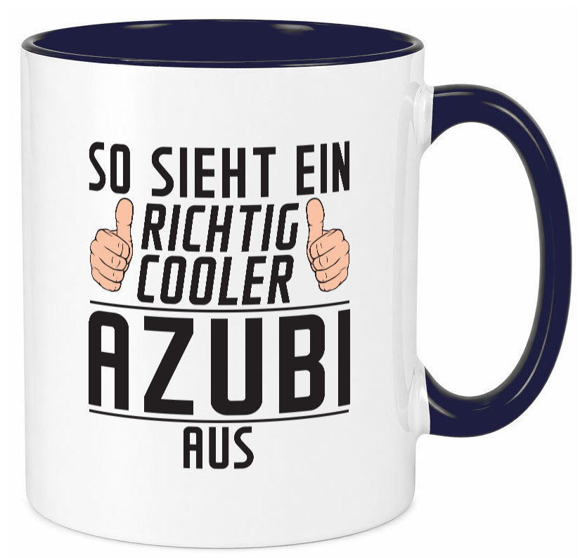 Richtig Cooler Azubi | Ausbildung Lehre Lehrling Geschenk Humor Geschenkidee Tasse