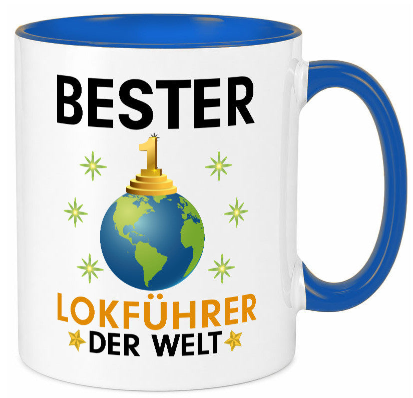 Welt Bester Lokführer | Zug Beruf Humor Arbeit Kollegen Büro Geschenkidee Tasse