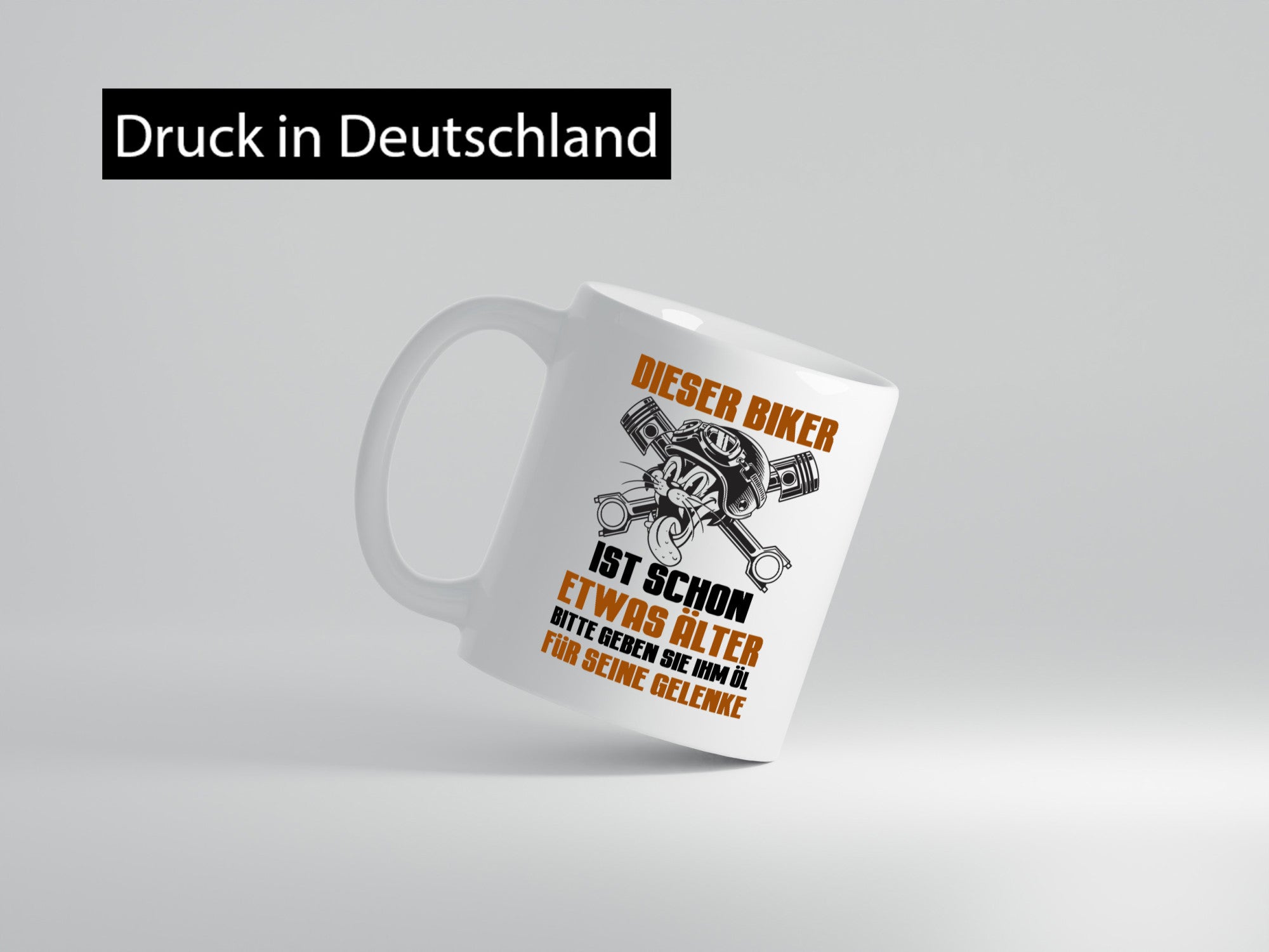 Dieser Biker ist schon älter | öl für die gelenke Geschenkidee Humor Tasse