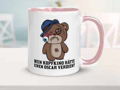 Mein Kopfkino hätte Oscar verdient | kaputter Bär Comic lustiger Spruch