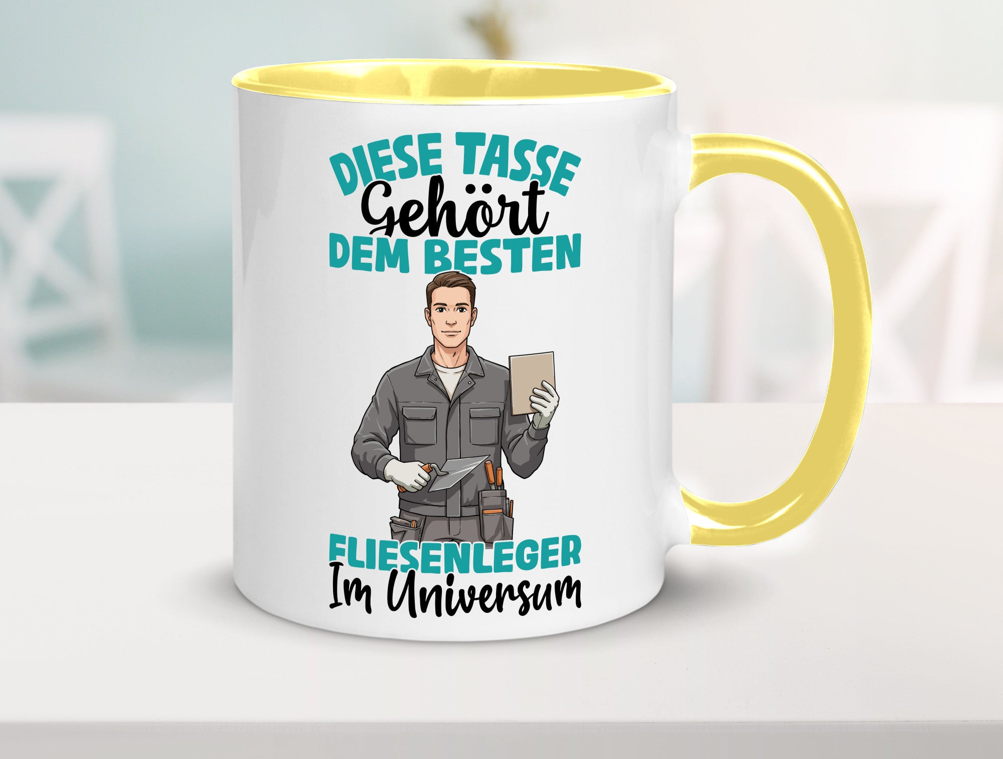 Im Universum: Fliesenleger | Fliesenlegen Bau Geschenk Humor Geschenkidee