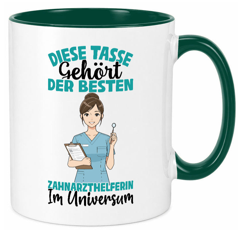Im Universum: Zahnarzthelferin | Zahnmedizin Humor Geschenkidee Tasse