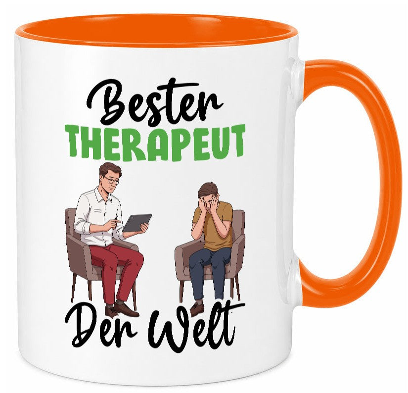 Bester Therapeut | Psychotherapie Therapie v2 Humor Geschenkidee Tasse