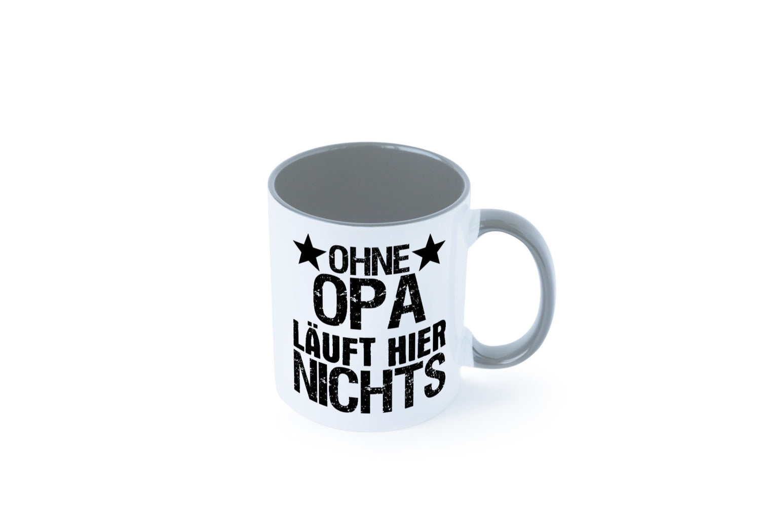 Ohne Opa läuft hier nichts | Sterne Geschenkidee Familie Humor Tasse