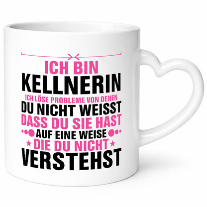 Löse Probleme: Kellnerin | Beruf kellnern Bedienung v2 Geschenk Arbeit Kollegen
