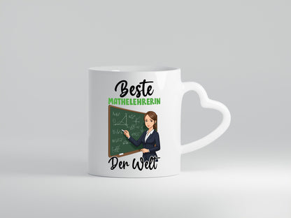 Beste Mathelehrerin | Lehrer Mathe v2 lustig Humor Geschenkidee Geschenk Tasse