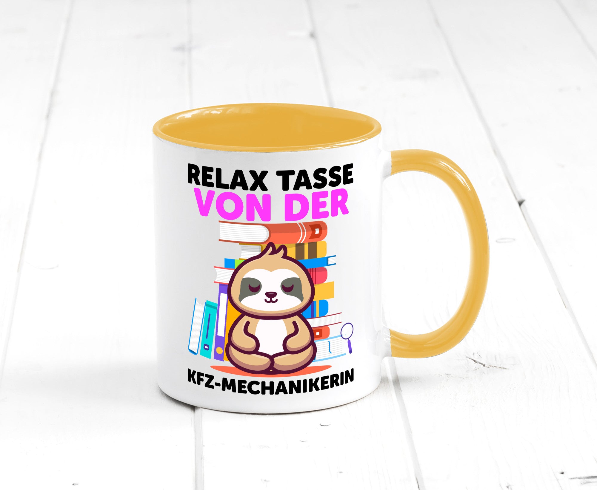 Relax Tasse: KFZ-Mechanikerin | Mechaniker KFZ Humor Geschenkidee Tasse