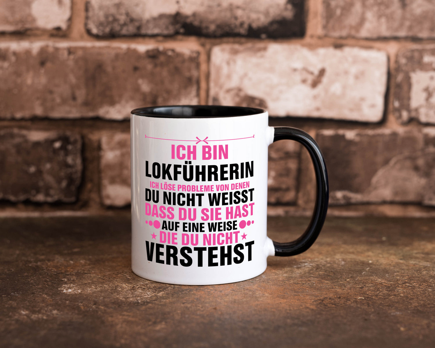 Löse Probleme: Lokführerin | Zug Beruf v2 Humor Arbeit Kollegen Büro