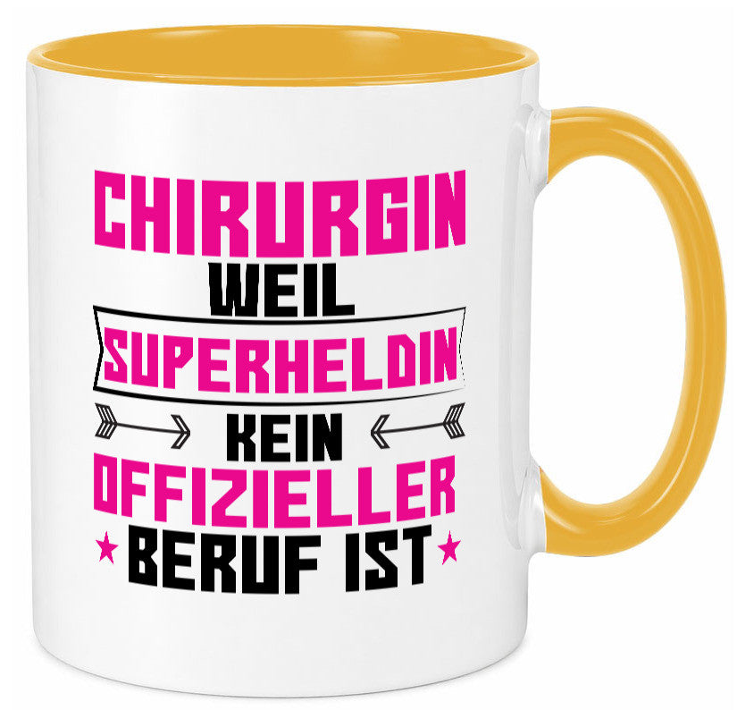 Superheldin Chirurgin | Chirurgie Krankenhaus Geschenkidee Humor Tasse