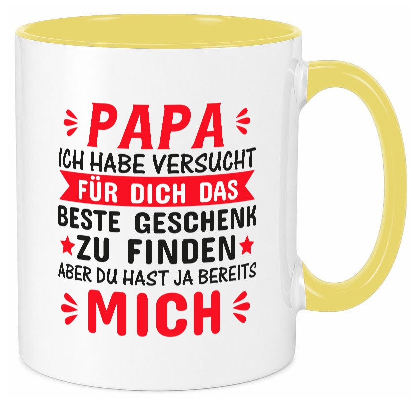 Bestes Geschenk für Papa | Vatertag Tasse Kinder Familie Geschenkidee lustiger