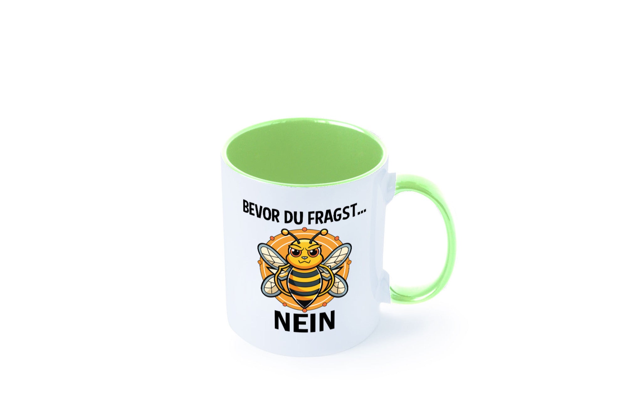 Bevor du fragst... Nein | Hummeln v2 lustig Humor Geschenkidee Geschenk Tasse