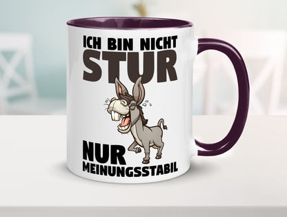 Sturer Esel | Sturkopf Tasse Dickkopf Spruch Humor lustiger Geschenk