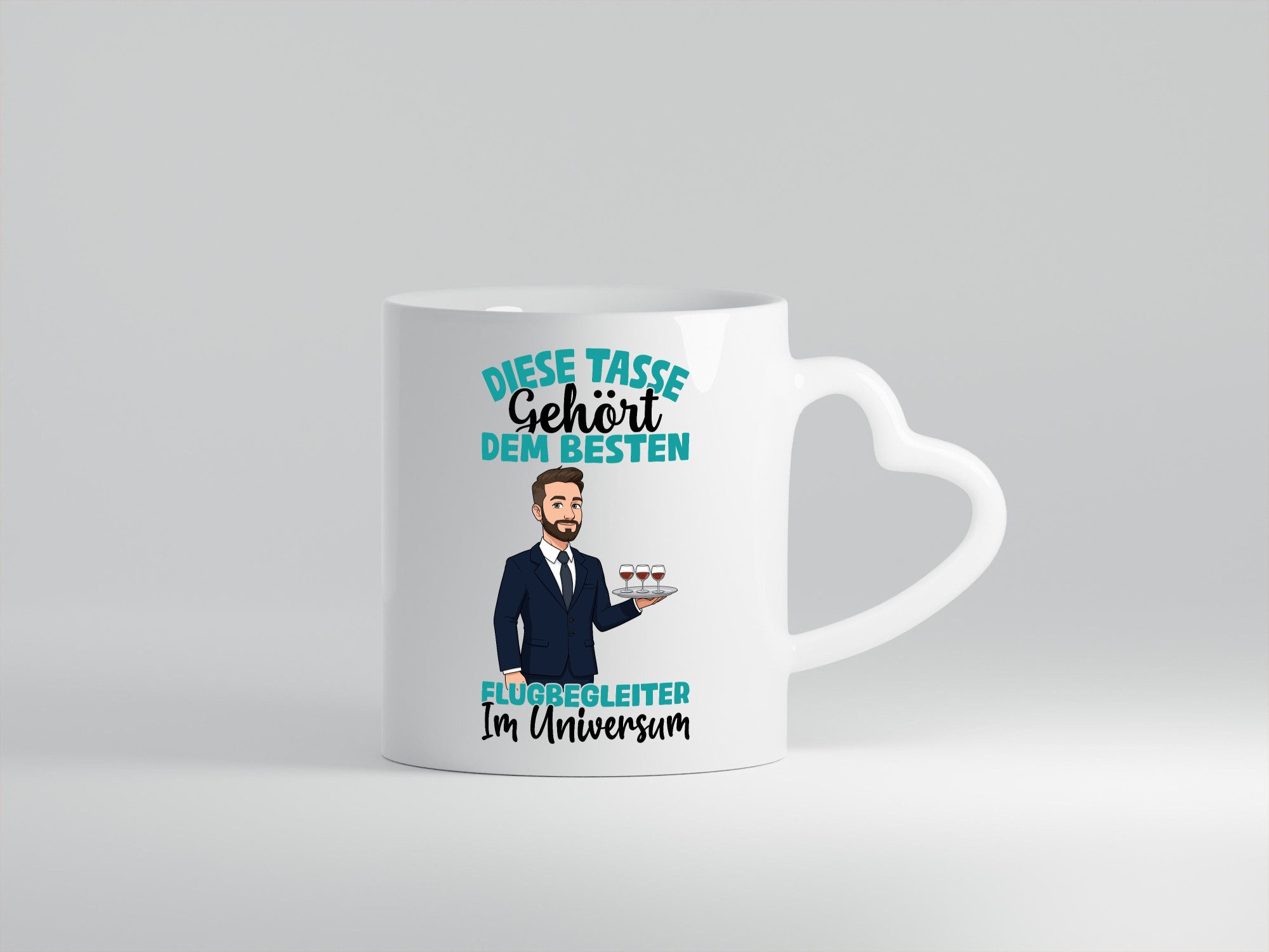 Im Universum: Flugbegleiter | Steward Flughafen Humor Geschenkidee Tasse