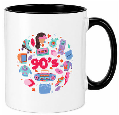 90er Jahre | Alte Zeit Nostalgie Humor Geschenkidee Tasse