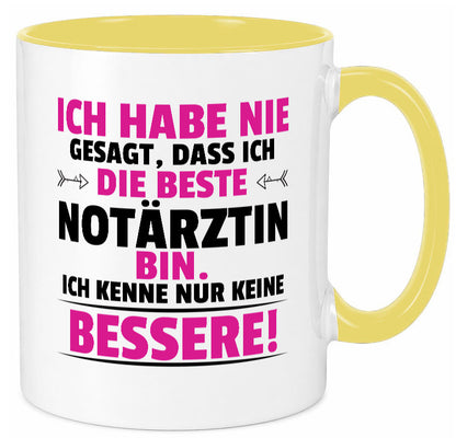 Die Beste Notärztin | Ärztin Humor Geschenkidee Tasse