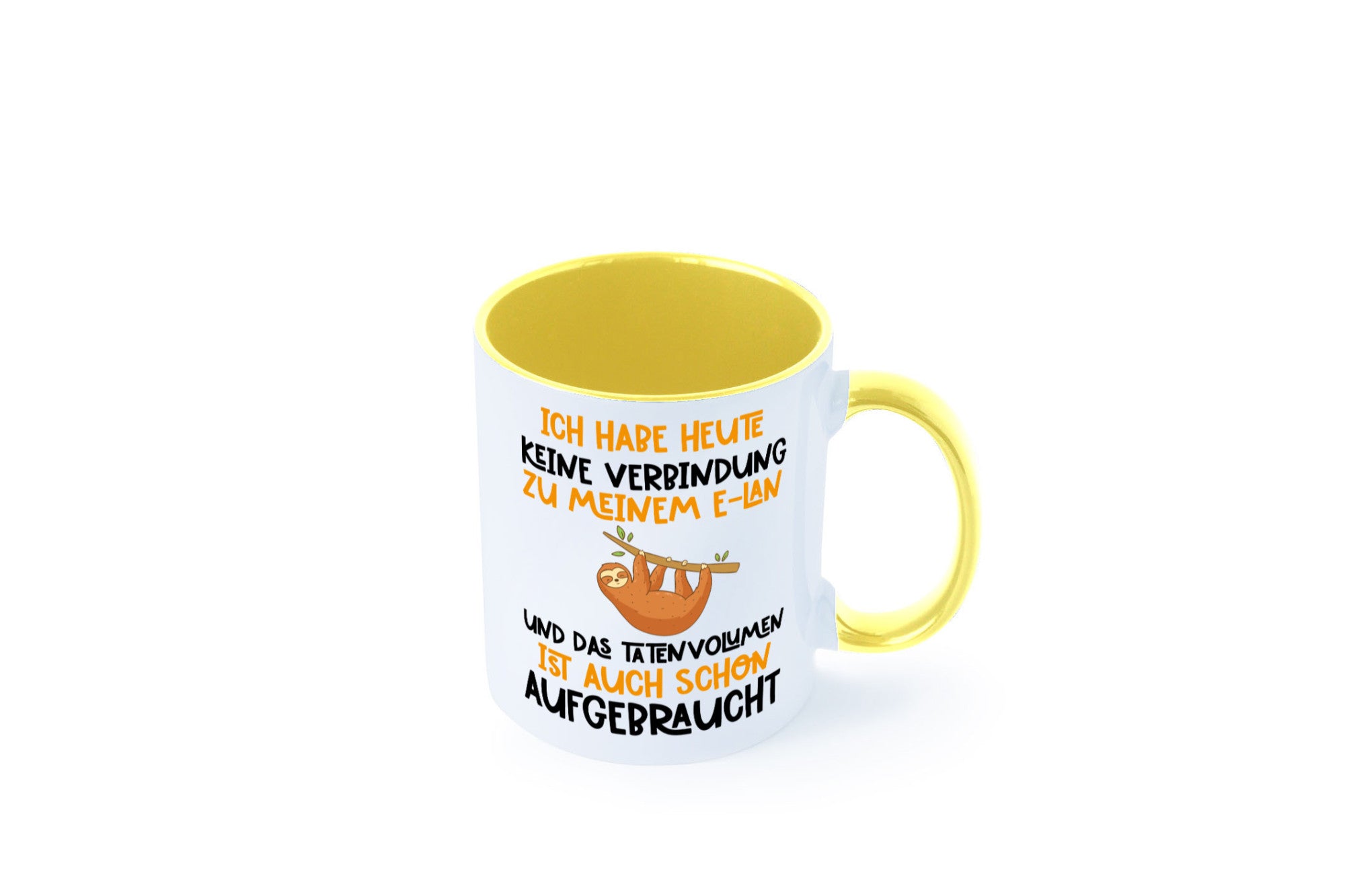 Tatenvolumen aufgebraucht | Spruch Humor Faultier Tierliebhaber Geschenkidee