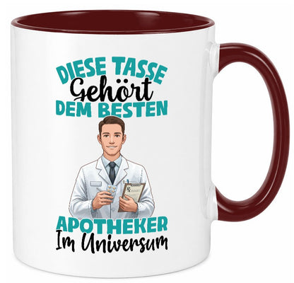 Im Universum: Apotheker | Apotheke Pharmazie Geschenkidee Humor Tasse