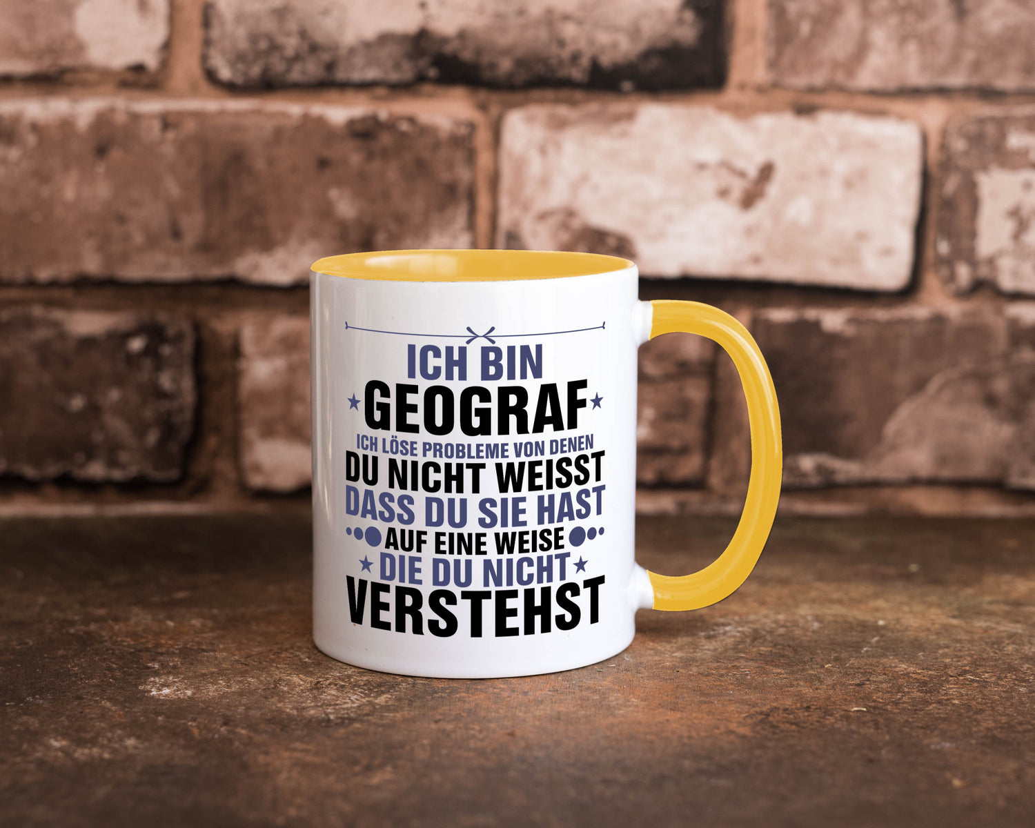 Löse Probleme: Geograf | Geografie lustig Humor Geschenkidee Geschenk Tasse