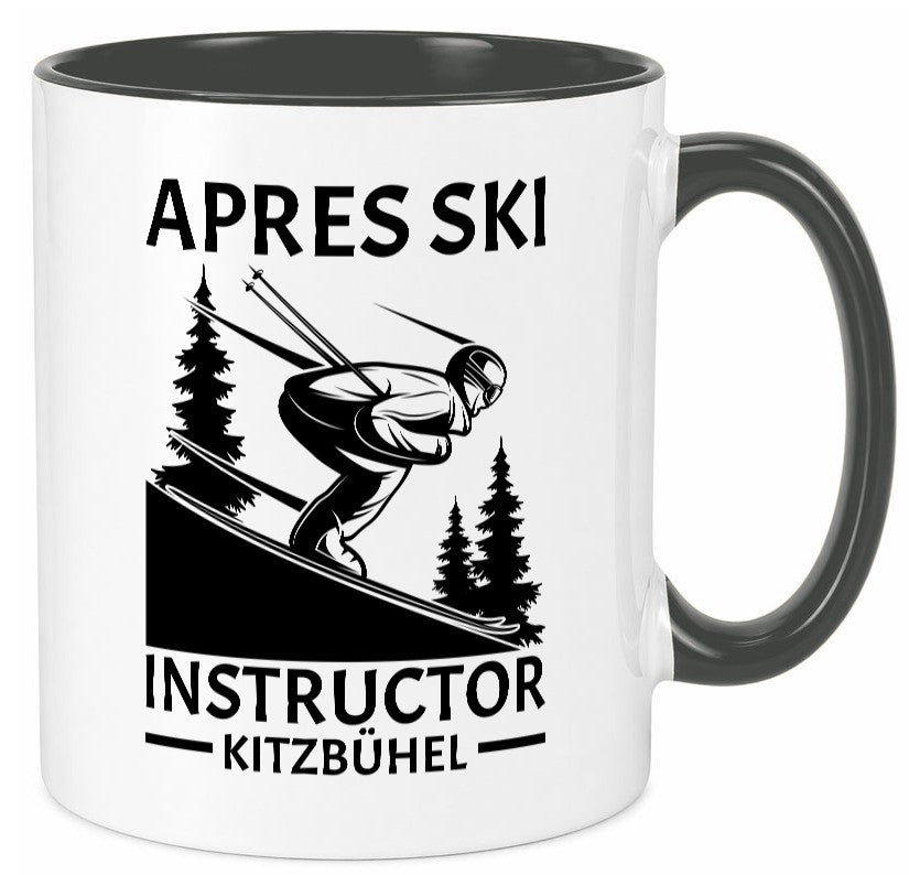 Apres Ski Instructor Kitzbühel | Skifahrer Geschenk Humor Geschenkidee lustiger Tasse