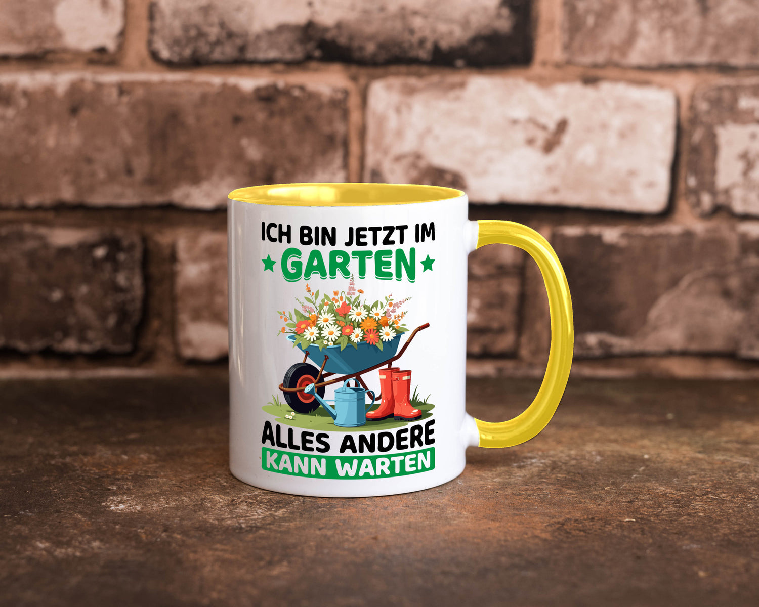 Im Garten alles andere kann warten | Gärtner Gartenarbeit Geschenk Arbeit