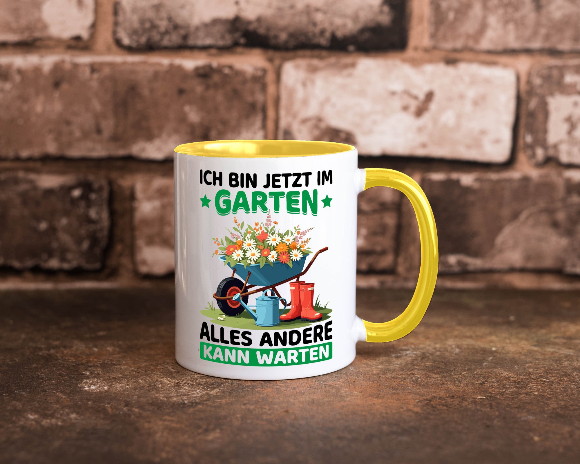 Im Garten alles andere kann warten | Gärtner Gartenarbeit Geschenk Arbeit