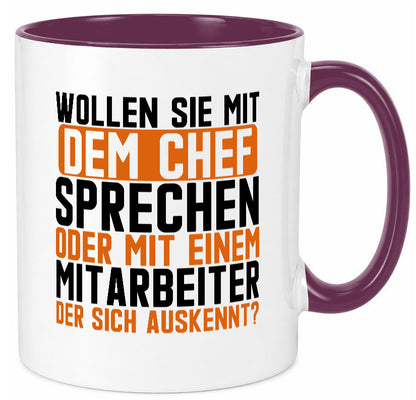 Wollen sie mit dem Chef Sprechen | Mitarbeiter Humor Arbeit Kollegen Büro