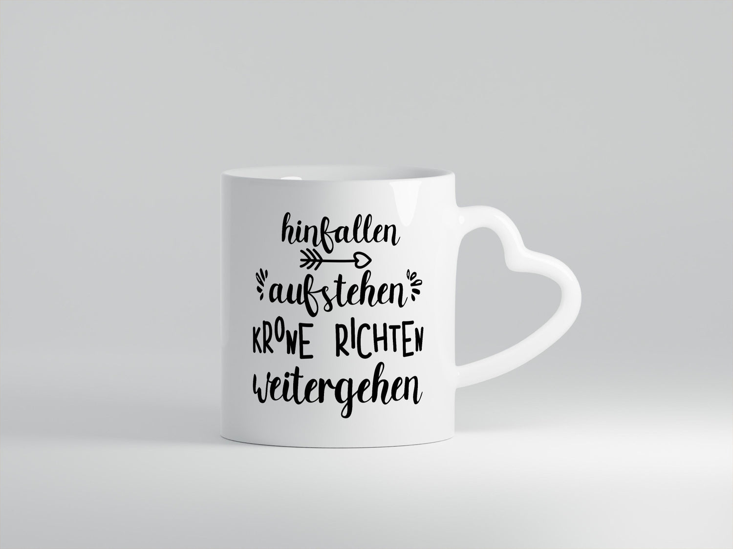 Hinfallen Kronerichten weitergehen | Prinzesin Geschenkidee Humor Tasse