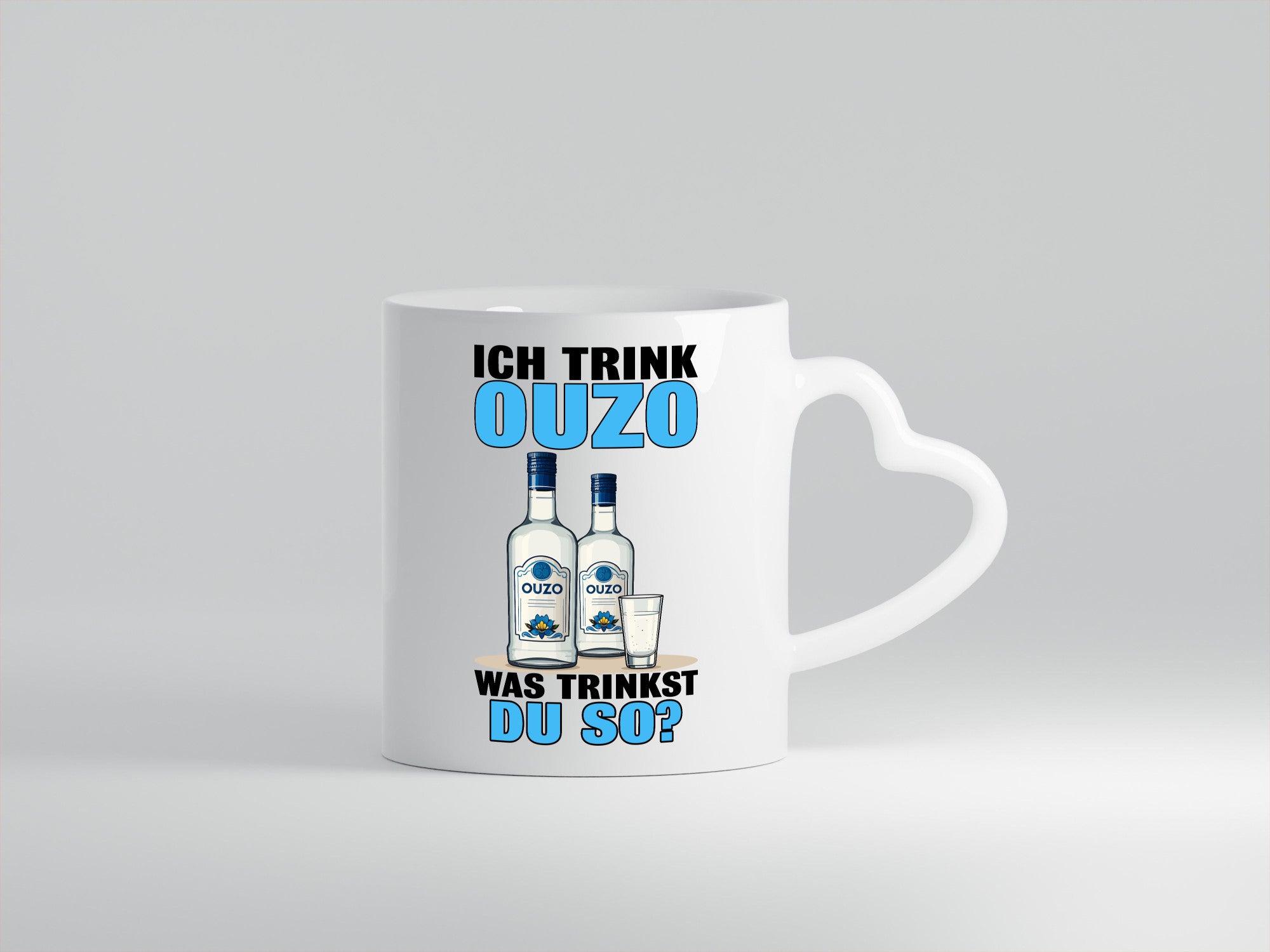 Ich trinke Ouzo was trinkst du so? Schnaps v2 lustig Humor Geschenkidee