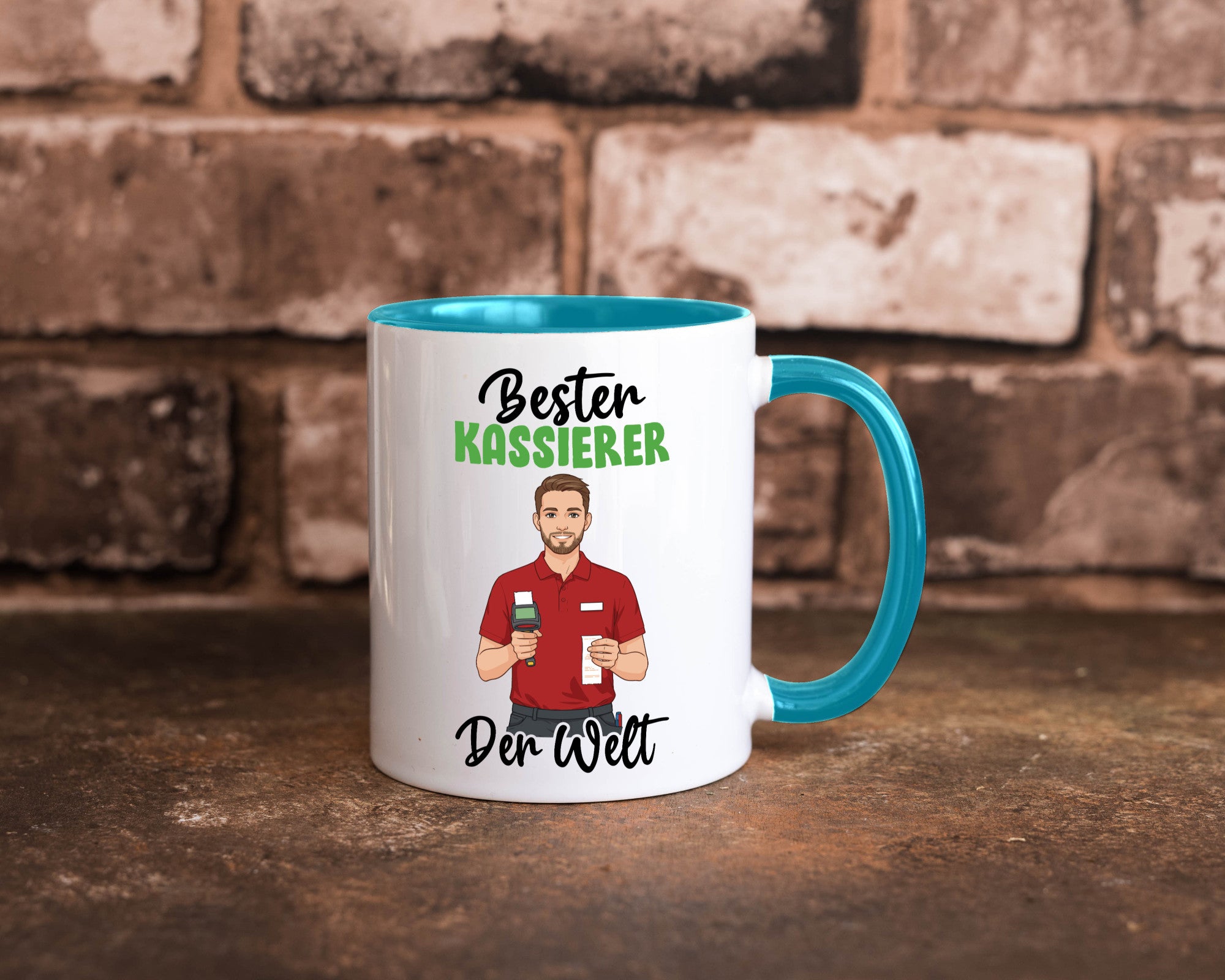 Bester Kassierer v2 Geschenkidee Humor Tasse