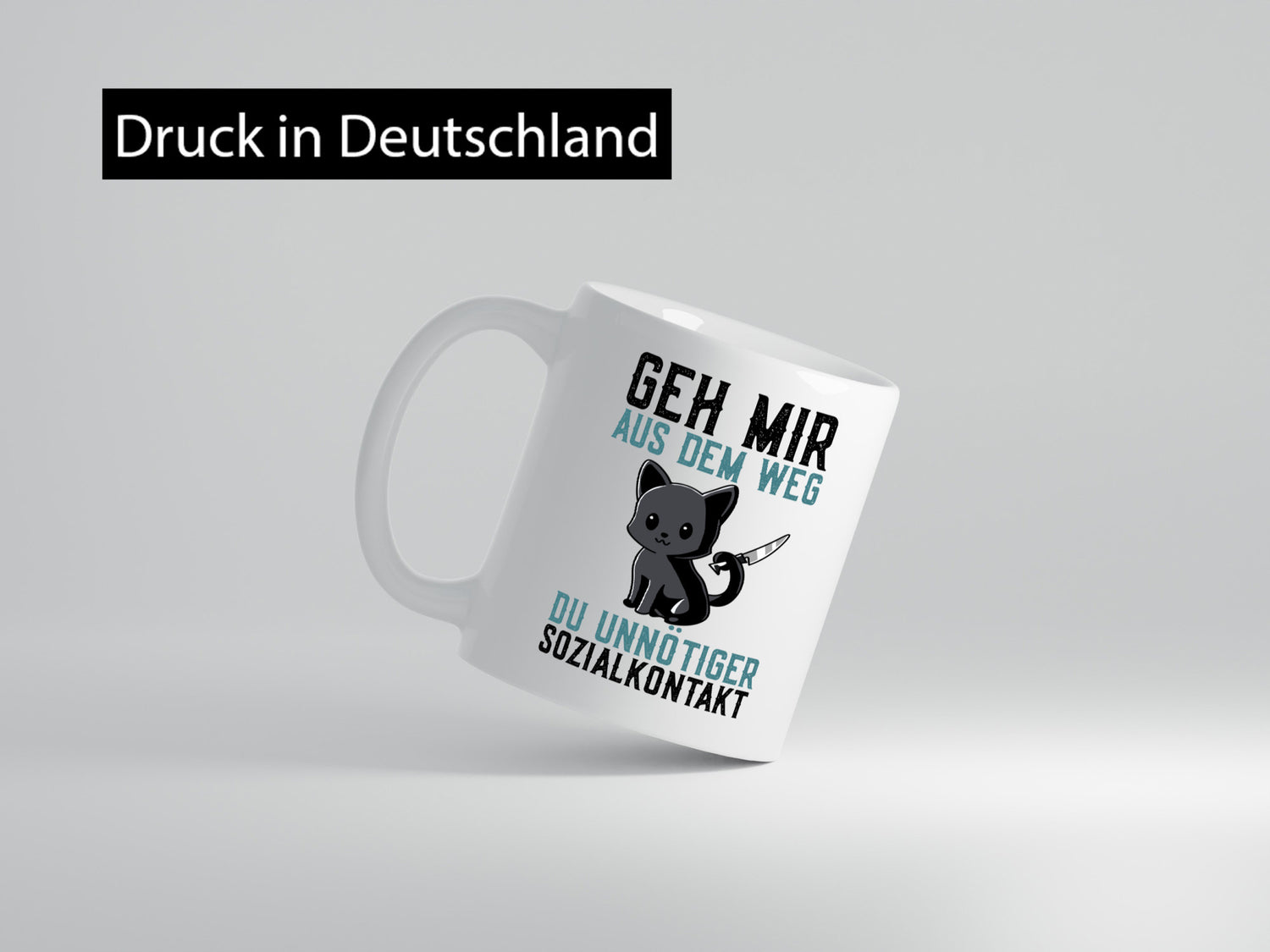 Geh mir aus dem Weg | Wütende Katze Unnötig Humor Tierliebhaber Geschenkidee