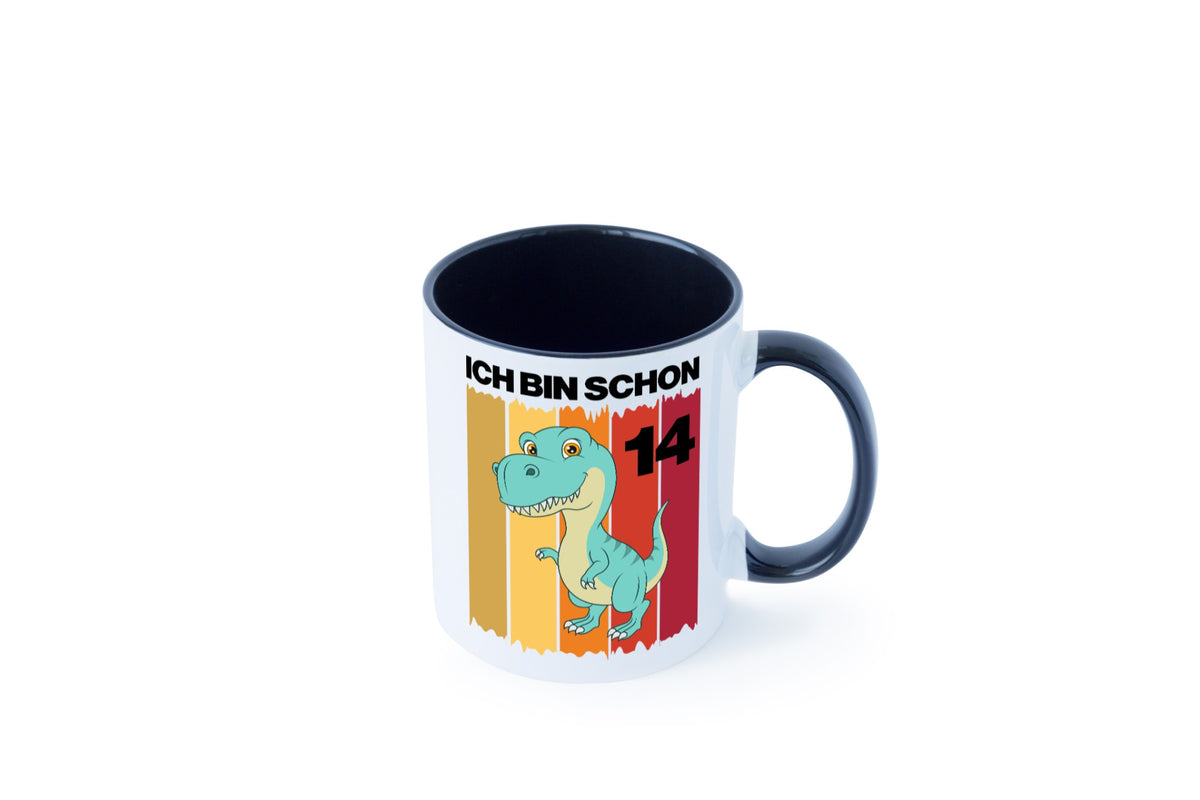 14. Geburtstag | 14 Jahre Dinosaurier Geschenkidee Humor Tasse
