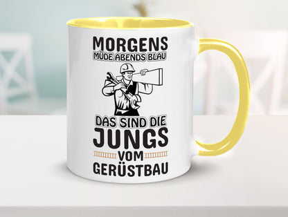 Jungs vom Gerüstbau | Gerüstbauer Tasse Baustelle Geschenk Humor Geschenkidee