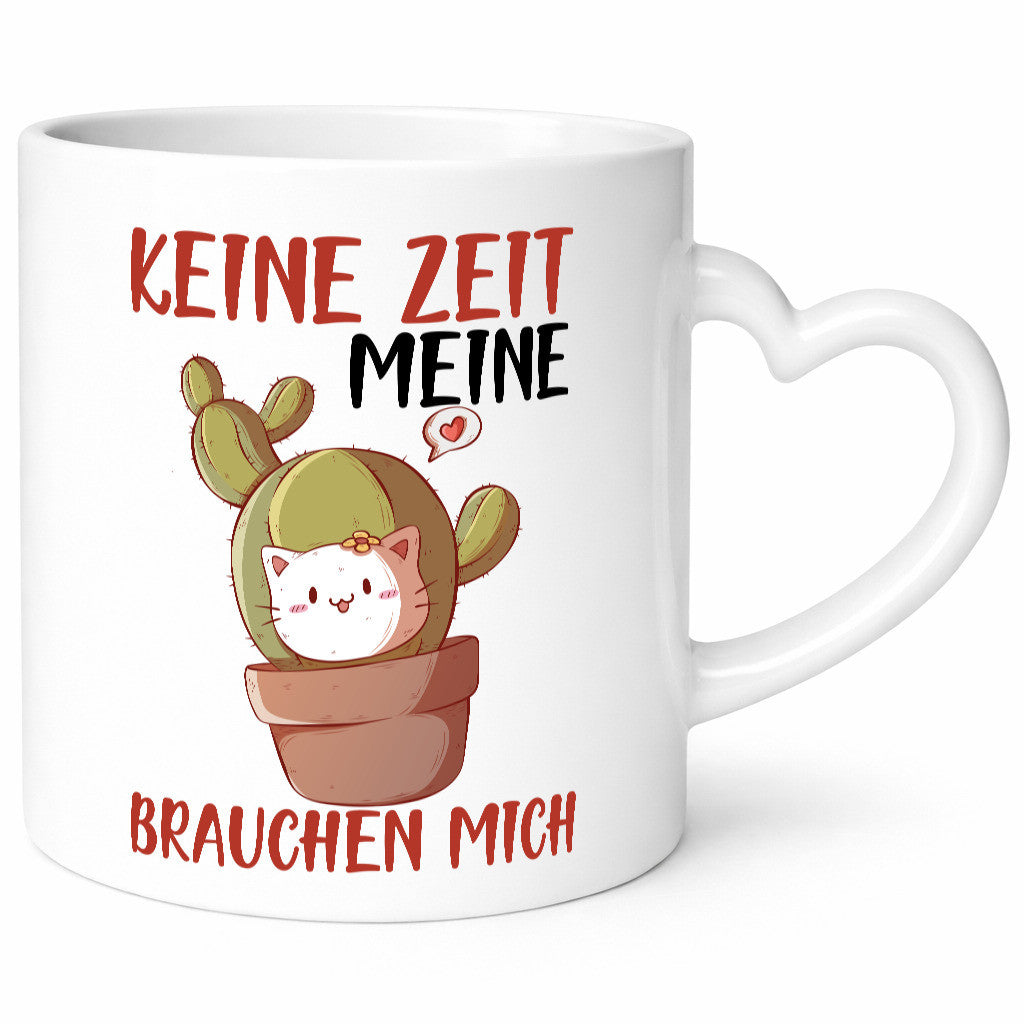 Keine Zeit meine Katzen brauchen mich | Kaktus Geschenk Tierliebhaber Humor