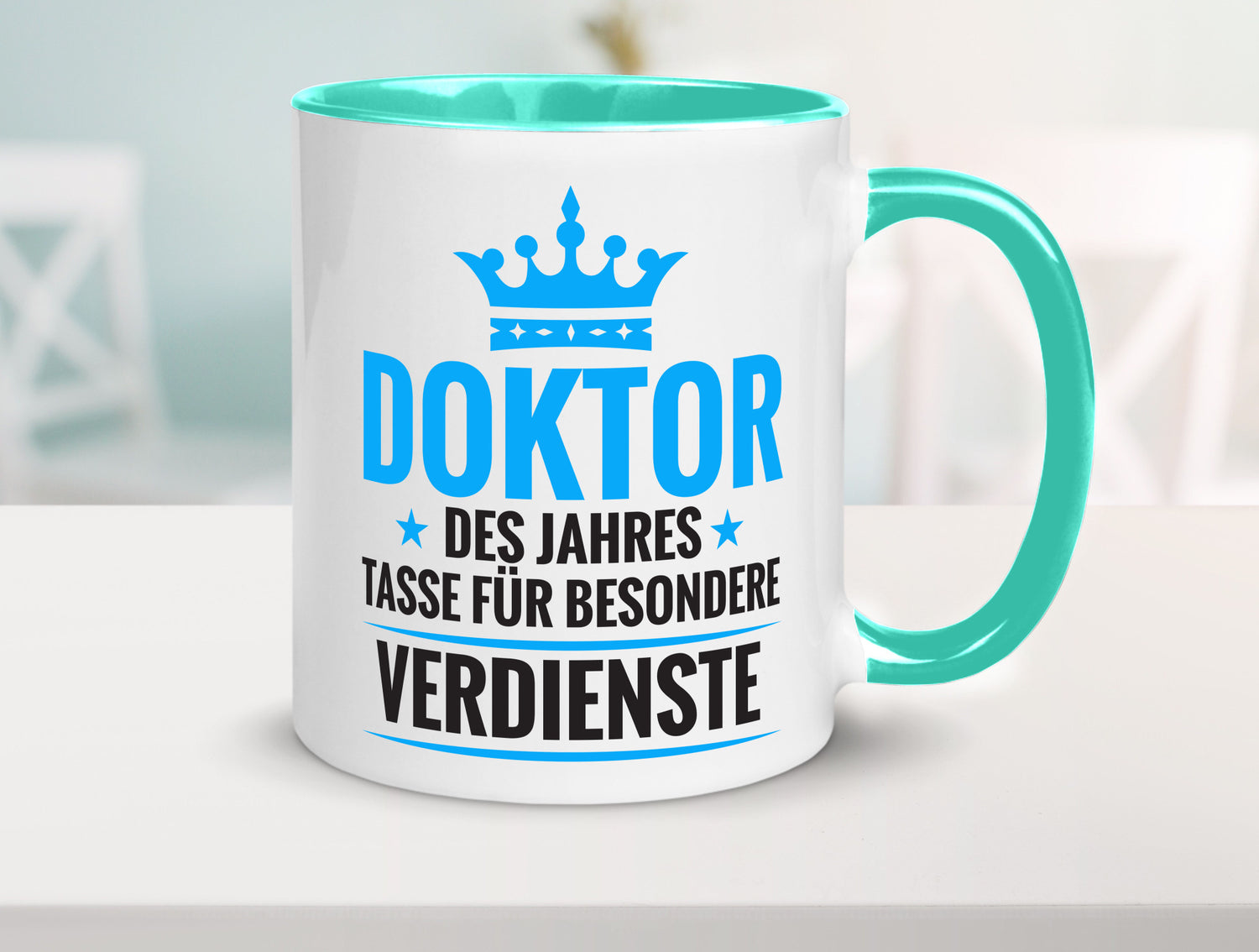 Besonderer Verdienst: Doktor | Doktorand Doktortitel Humor Geschenkidee Tasse