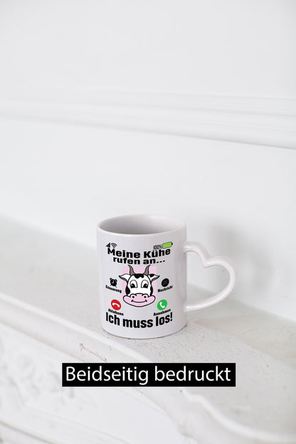 Meine Kühe rufen an | Farmer Bauern Geschenk Humor Geschenkidee lustiger Spruch