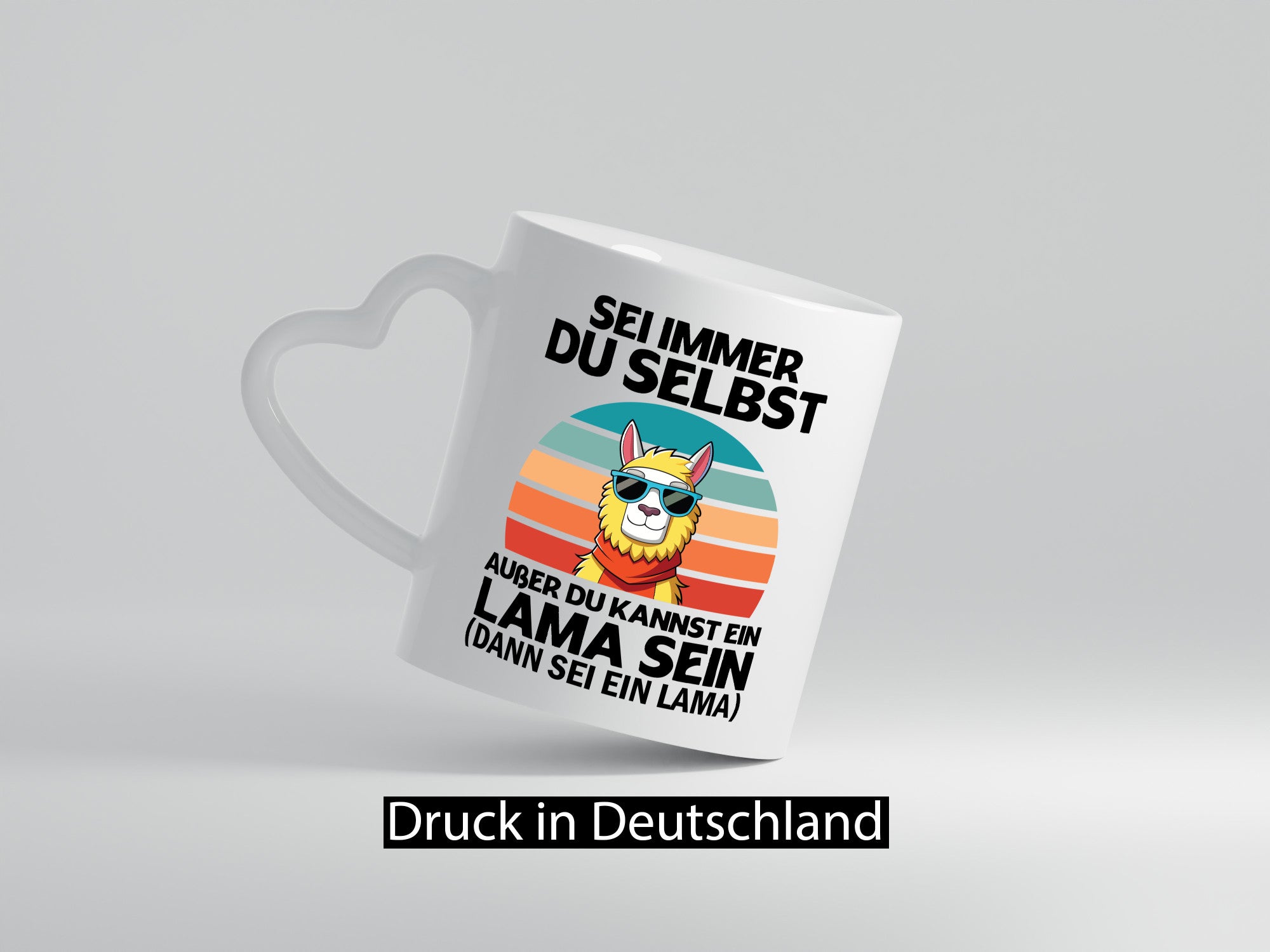 Lama | sei immer du selbst ein lustiger Spruch Geschenk Humor Geschenkidee Tasse