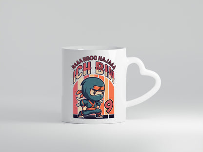 9. Geburtstag | Ninja Junge 9 Jahre Geschenkidee Humor Tasse