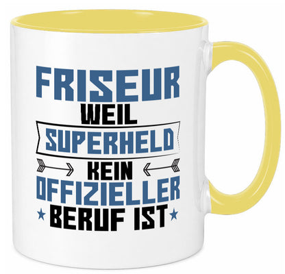 Superheld Friseur | Frisör Geschenkidee Humor Tasse